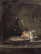 Jean Baptiste Simeon Chardin Silver glasses have lunch china oil painting artist